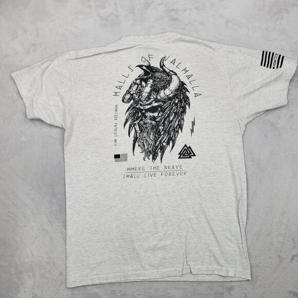 Howitzer Shirt Mens Medium Crew‎ Patriot America Warrior Viking Valhalla Nordic - Picture 1 of 6